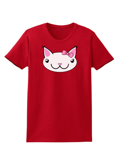 Kyu-T Head - Day Kawaia the Cute Girl Critter Womens Dark T-Shirt-TooLoud-Red-X-Small-Davson Sales