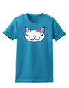 Kyu-T Head - Day Kawaia the Cute Girl Critter Womens Dark T-Shirt-TooLoud-Turquoise-X-Small-Davson Sales