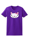 Kyu-T Head - Day Kawaia the Cute Girl Critter Womens Dark T-Shirt-TooLoud-Purple-X-Small-Davson Sales