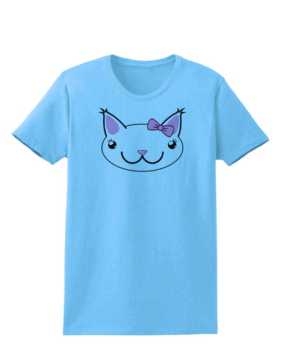 Kyu-T Head - Day Kawaia the Cute Girl Critter Womens T-Shirt-Womens T-Shirt-TooLoud-Aquatic-Blue-X-Small-Davson Sales