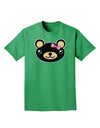 Kyu-T Head - Night Beartholomea Girl Teddy Bear Adult Dark T-Shirt-Mens T-Shirt-TooLoud-Kelly-Green-Small-Davson Sales