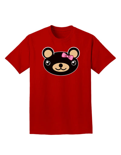 Kyu-T Head - Night Beartholomea Girl Teddy Bear Adult Dark T-Shirt-Mens T-Shirt-TooLoud-Red-Small-Davson Sales