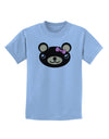 Kyu-T Head - Night Beartholomea Girl Teddy Bear Childrens T-Shirt-Childrens T-Shirt-TooLoud-Light-Blue-X-Small-Davson Sales