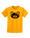 Kyu-T Head - Night Beartholomea Girl Teddy Bear Childrens T-Shirt-Childrens T-Shirt-TooLoud-Gold-X-Small-Davson Sales