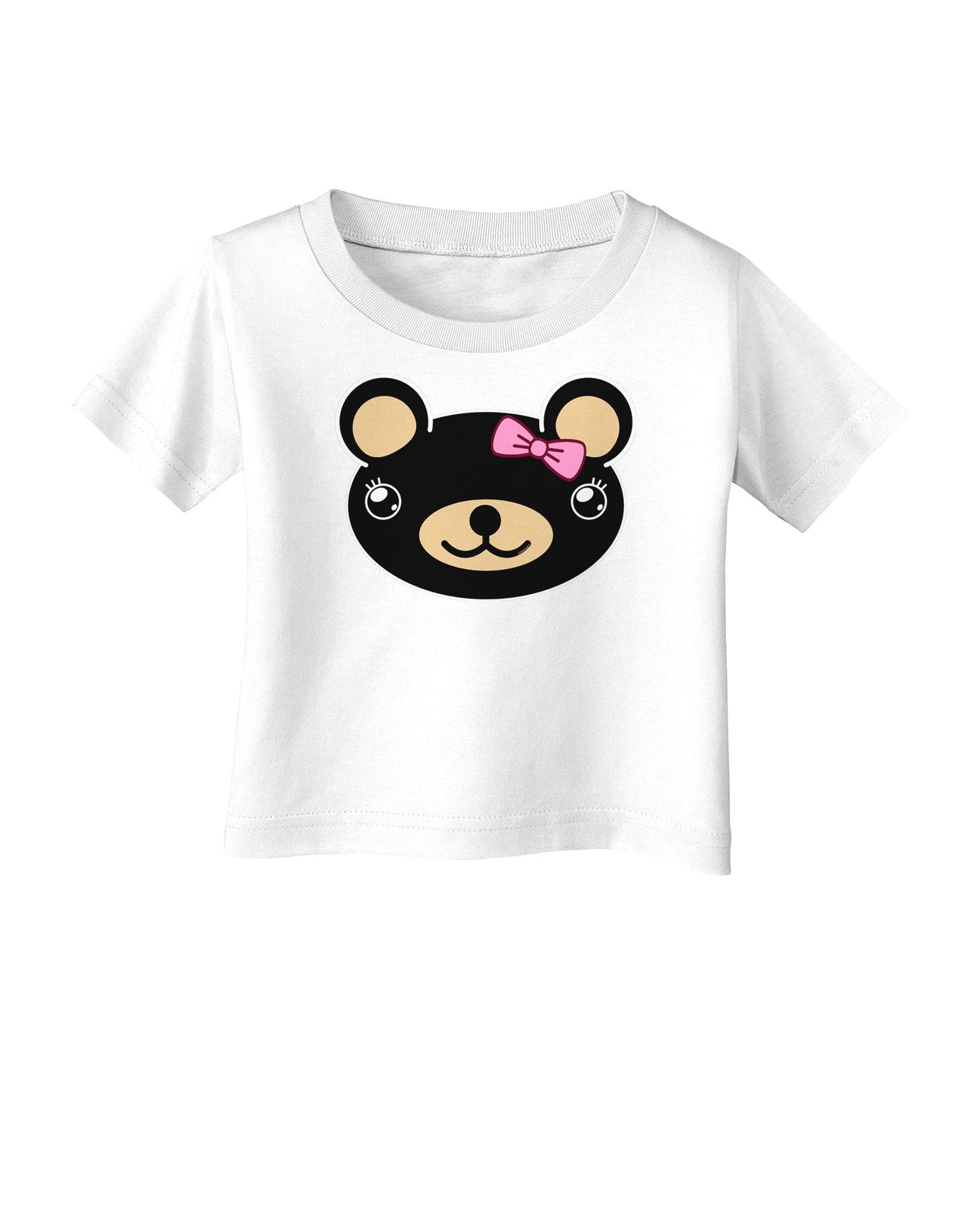 Kyu-T Head - Night Beartholomea Girl Teddy Bear Infant T-Shirt-Infant T-Shirt-TooLoud-White-06-Months-Davson Sales