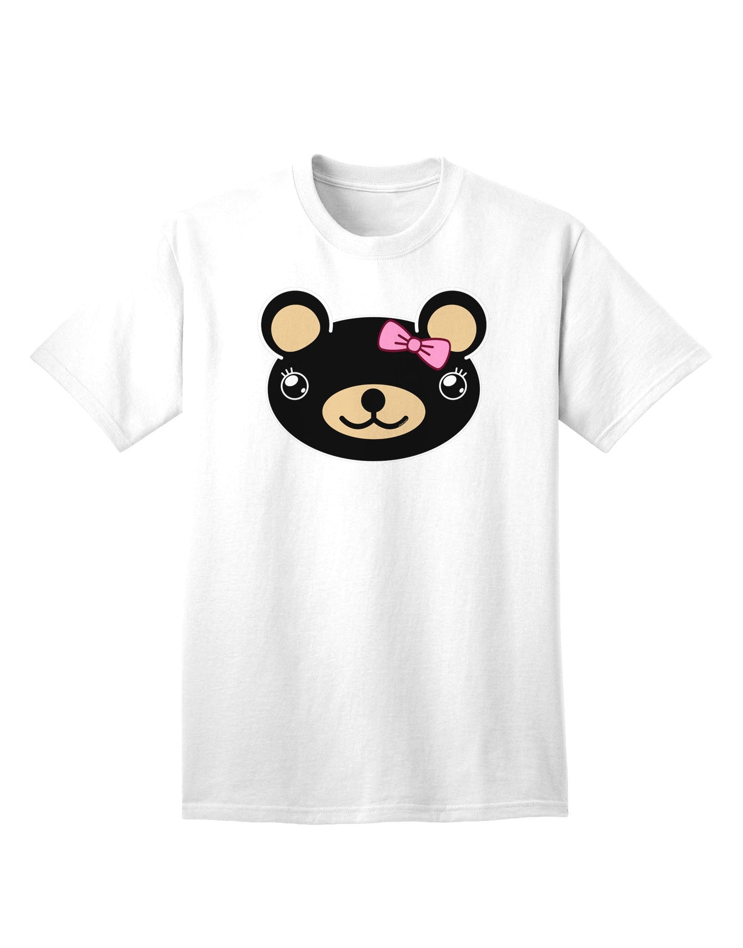 Kyu-T Head - Night Beartholomea Girl Teddy Bear: Premium Adult T-Shirt for Ecommerce Fashion Collection-Mens T-shirts-TooLoud-White-Small-Davson Sales
