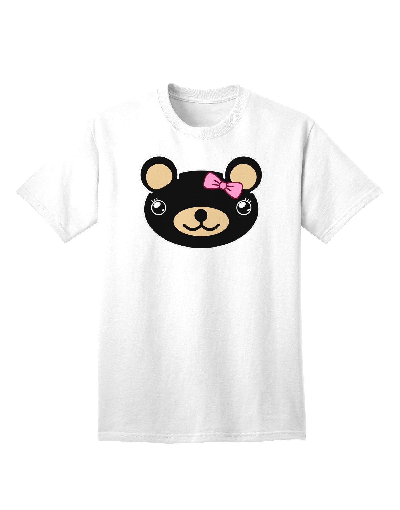 Kyu-T Head - Night Beartholomea Girl Teddy Bear: Premium Adult T-Shirt for Ecommerce Fashion Collection-Mens T-shirts-TooLoud-White-Small-Davson Sales