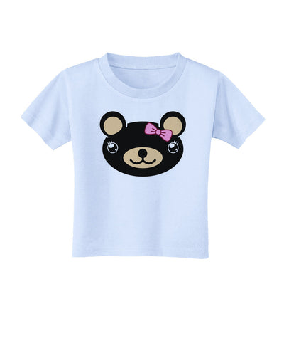 Kyu-T Head - Night Beartholomea Girl Teddy Bear Toddler T-Shirt-Toddler T-Shirt-TooLoud-Light-Blue-2T-Davson Sales