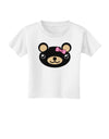 Kyu-T Head - Night Beartholomea Girl Teddy Bear Toddler T-Shirt-Toddler T-Shirt-TooLoud-White-2T-Davson Sales