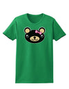 Kyu-T Head - Night Beartholomea Girl Teddy Bear Womens Dark T-Shirt-TooLoud-Kelly-Green-X-Small-Davson Sales