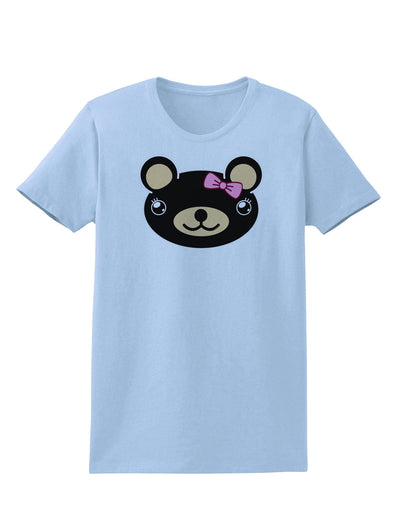 Kyu-T Head - Night Beartholomea Girl Teddy Bear Womens T-Shirt-Womens T-Shirt-TooLoud-Light-Blue-X-Small-Davson Sales