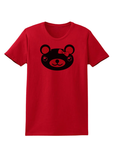 Kyu-T Head - Night Beartholomea Girl Teddy Bear Womens T-Shirt-Womens T-Shirt-TooLoud-Red-X-Small-Davson Sales