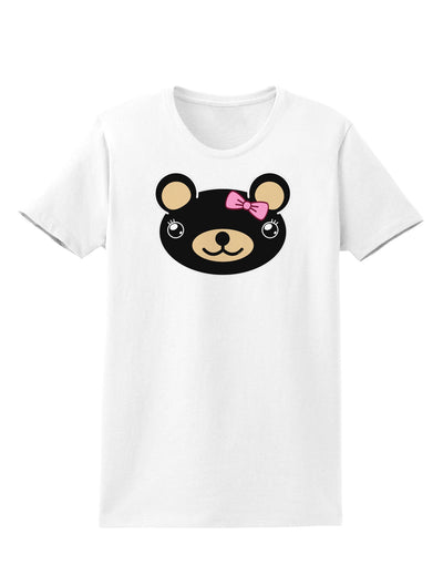 Kyu-T Head - Night Beartholomea Girl Teddy Bear Womens T-Shirt-Womens T-Shirt-TooLoud-White-X-Small-Davson Sales