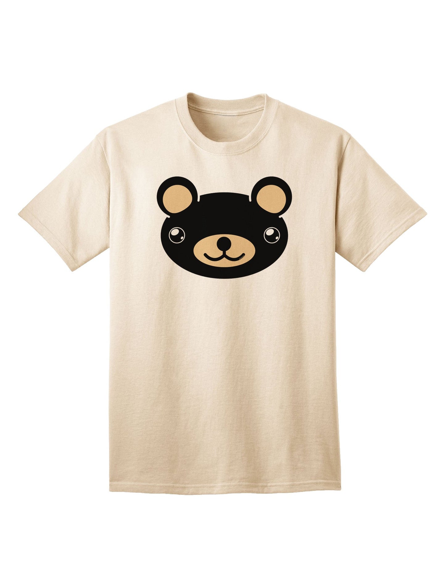 Kyu-T Head - Night Beartholomew: Premium Adult Teddy Bear T-Shirt Collection-Mens T-shirts-TooLoud-Natural-Small-Davson Sales