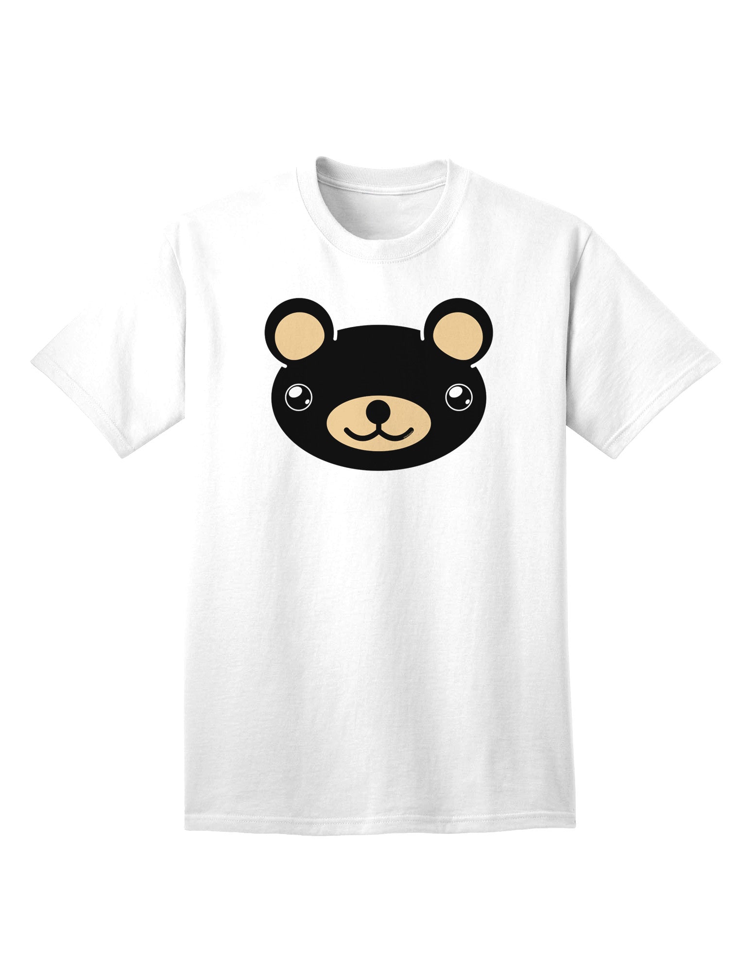 Kyu-T Head - Night Beartholomew: Premium Adult Teddy Bear T-Shirt Collection-Mens T-shirts-TooLoud-White-Small-Davson Sales