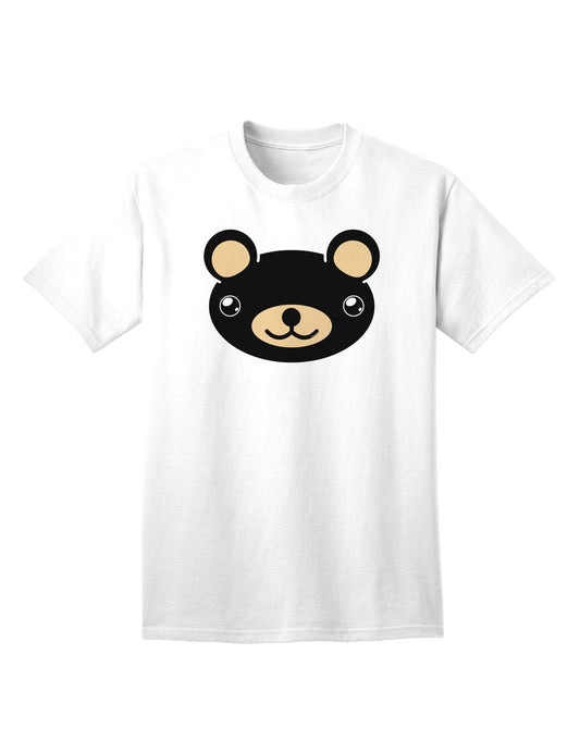 Kyu-T Head - Night Beartholomew: Premium Adult Teddy Bear T-Shirt Collection-Mens T-shirts-TooLoud-White-Small-Davson Sales