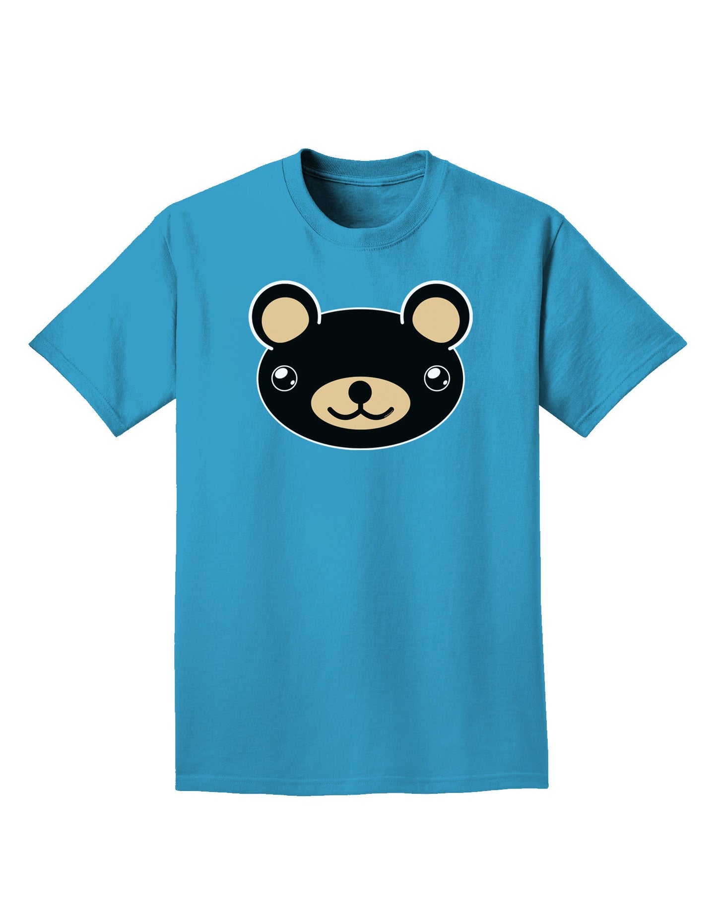 Kyu-T Head - Night Beartholomew Teddy Bear Adult Dark T-Shirt-Mens T-Shirt-TooLoud-Turquoise-Small-Davson Sales