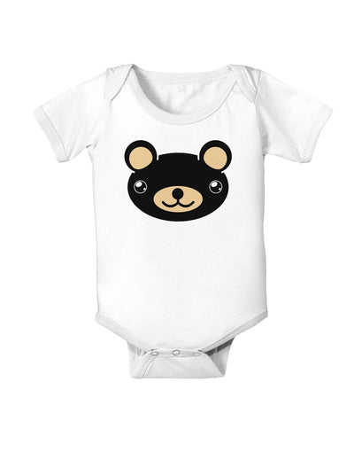 Kyu-T Head - Night Beartholomew Teddy Bear Baby Romper Bodysuit-Baby Romper-TooLoud-White-06-Months-Davson Sales