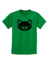 Kyu-T Head - Night Beartholomew Teddy Bear Childrens T-Shirt-Childrens T-Shirt-TooLoud-Kelly-Green-X-Small-Davson Sales