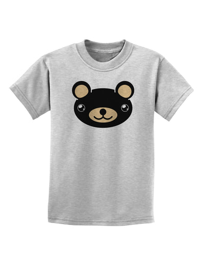 Kyu-T Head - Night Beartholomew Teddy Bear Childrens T-Shirt-Childrens T-Shirt-TooLoud-AshGray-X-Small-Davson Sales