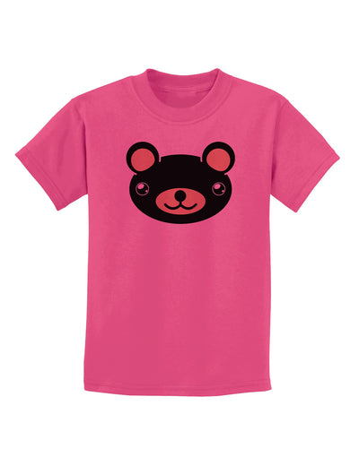 Kyu-T Head - Night Beartholomew Teddy Bear Childrens T-Shirt-Childrens T-Shirt-TooLoud-Sangria-X-Small-Davson Sales