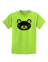 Kyu-T Head - Night Beartholomew Teddy Bear Childrens T-Shirt-Childrens T-Shirt-TooLoud-Lime-Green-X-Small-Davson Sales