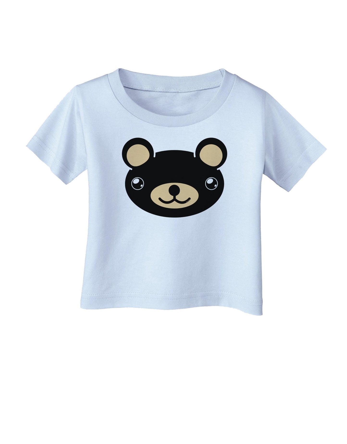 Kyu-T Head - Night Beartholomew Teddy Bear Infant T-Shirt-Infant T-Shirt-TooLoud-Light-Blue-06-Months-Davson Sales