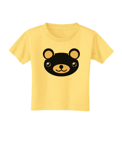 Kyu-T Head - Night Beartholomew Teddy Bear Toddler T-Shirt-Toddler T-Shirt-TooLoud-Daffodil-Yellow-2T-Davson Sales