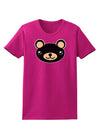 Kyu-T Head - Night Beartholomew Teddy Bear Womens Dark T-Shirt-TooLoud-Hot-Pink-Small-Davson Sales