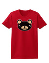 Kyu-T Head - Night Beartholomew Teddy Bear Womens Dark T-Shirt-TooLoud-Red-X-Small-Davson Sales