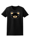 Kyu-T Head - Night Beartholomew Teddy Bear Womens Dark T-Shirt-TooLoud-Black-X-Small-Davson Sales