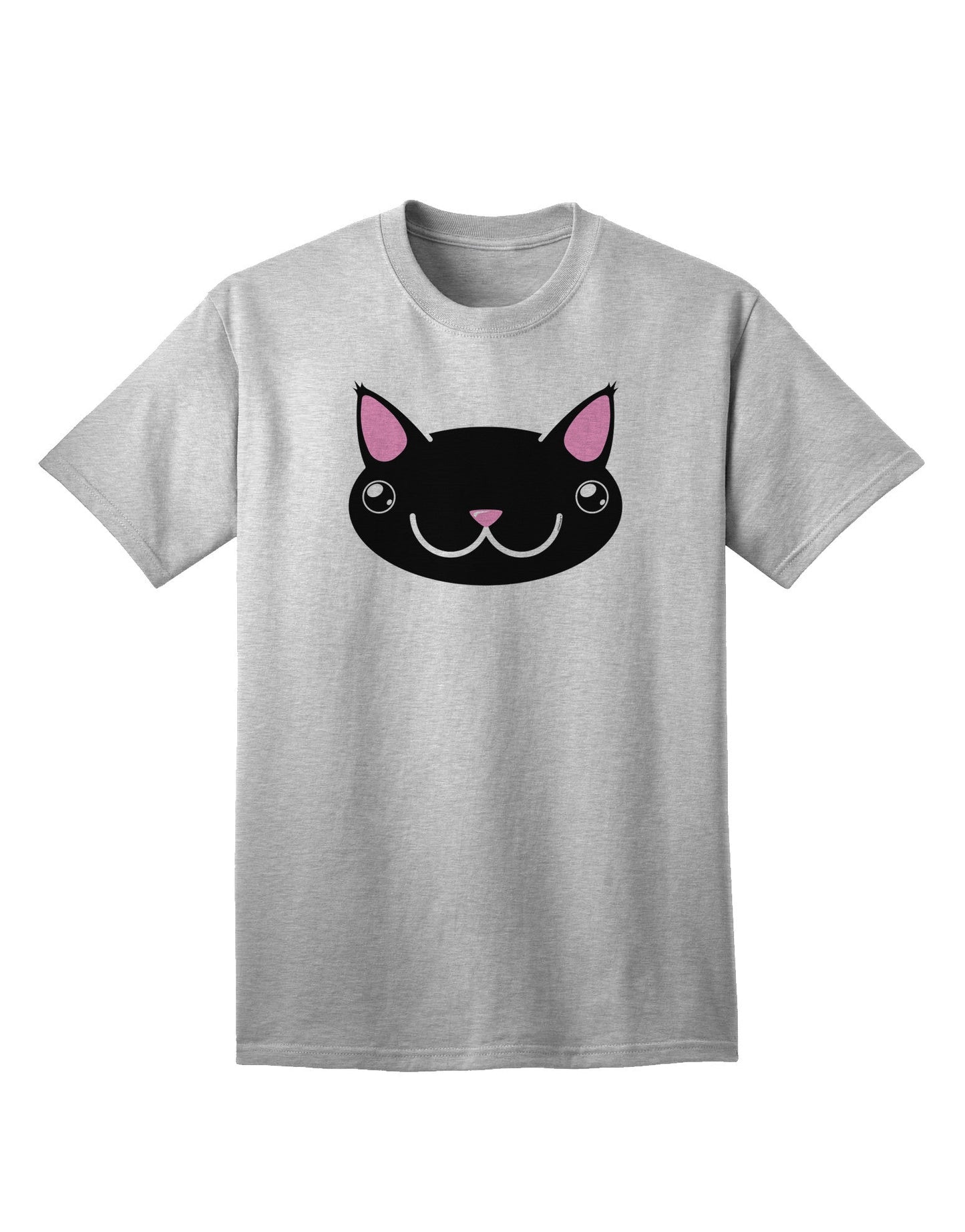 Kyu-T Head - Night Kawa: Premium Adult T-Shirt Featuring Adorable Critter Design-Mens T-shirts-TooLoud-AshGray-Small-Davson Sales