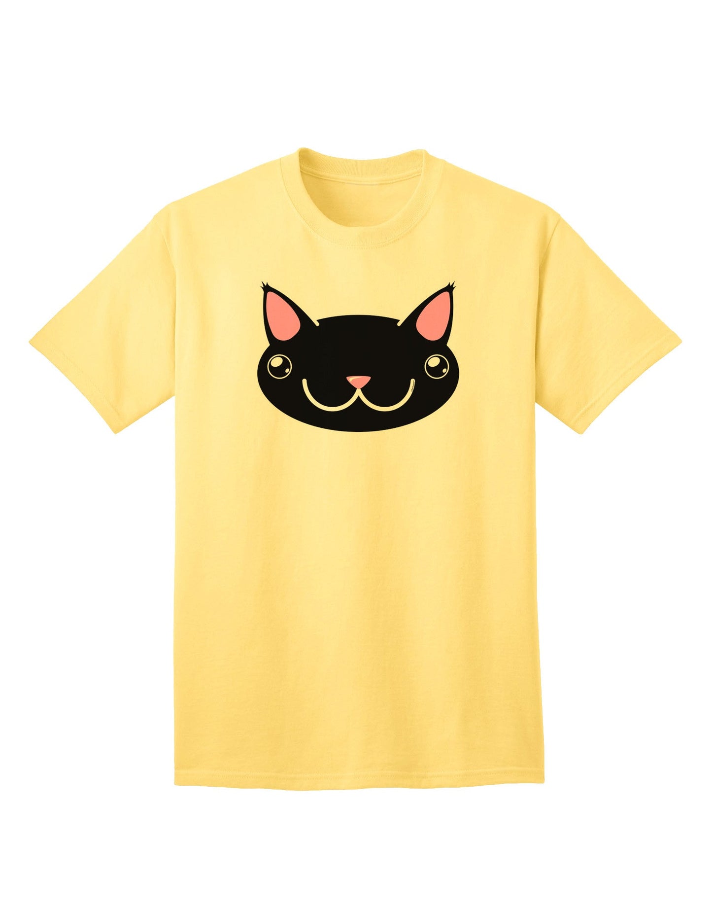 Kyu-T Head - Night Kawa: Premium Adult T-Shirt Featuring Adorable Critter Design-Mens T-shirts-TooLoud-Yellow-Small-Davson Sales