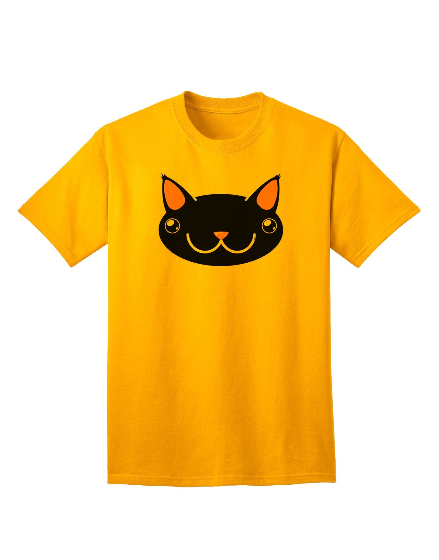Kyu-T Head - Night Kawa: Premium Adult T-Shirt Featuring Adorable Critter Design-Mens T-shirts-TooLoud-Gold-Small-Davson Sales