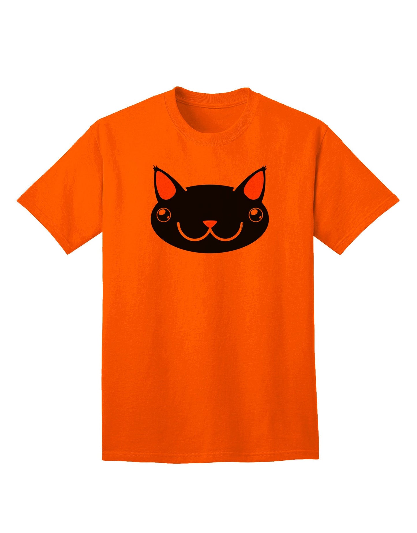 Kyu-T Head - Night Kawa: Premium Adult T-Shirt Featuring Adorable Critter Design-Mens T-shirts-TooLoud-Orange-Small-Davson Sales