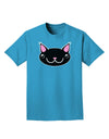 Kyu-T Head - Night Kawa the Cute Critter Adult Dark T-Shirt-Mens T-Shirt-TooLoud-Turquoise-Small-Davson Sales