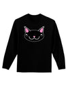 Kyu-T Head - Night Kawa the Cute Critter Adult Long Sleeve Dark T-Shirt-TooLoud-Black-Small-Davson Sales