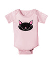 Kyu-T Head - Night Kawa the Cute Critter Baby Romper Bodysuit-Baby Romper-TooLoud-Light-Pink-06-Months-Davson Sales