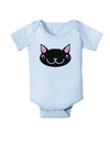 Kyu-T Head - Night Kawa the Cute Critter Baby Romper Bodysuit-Baby Romper-TooLoud-Light-Blue-06-Months-Davson Sales