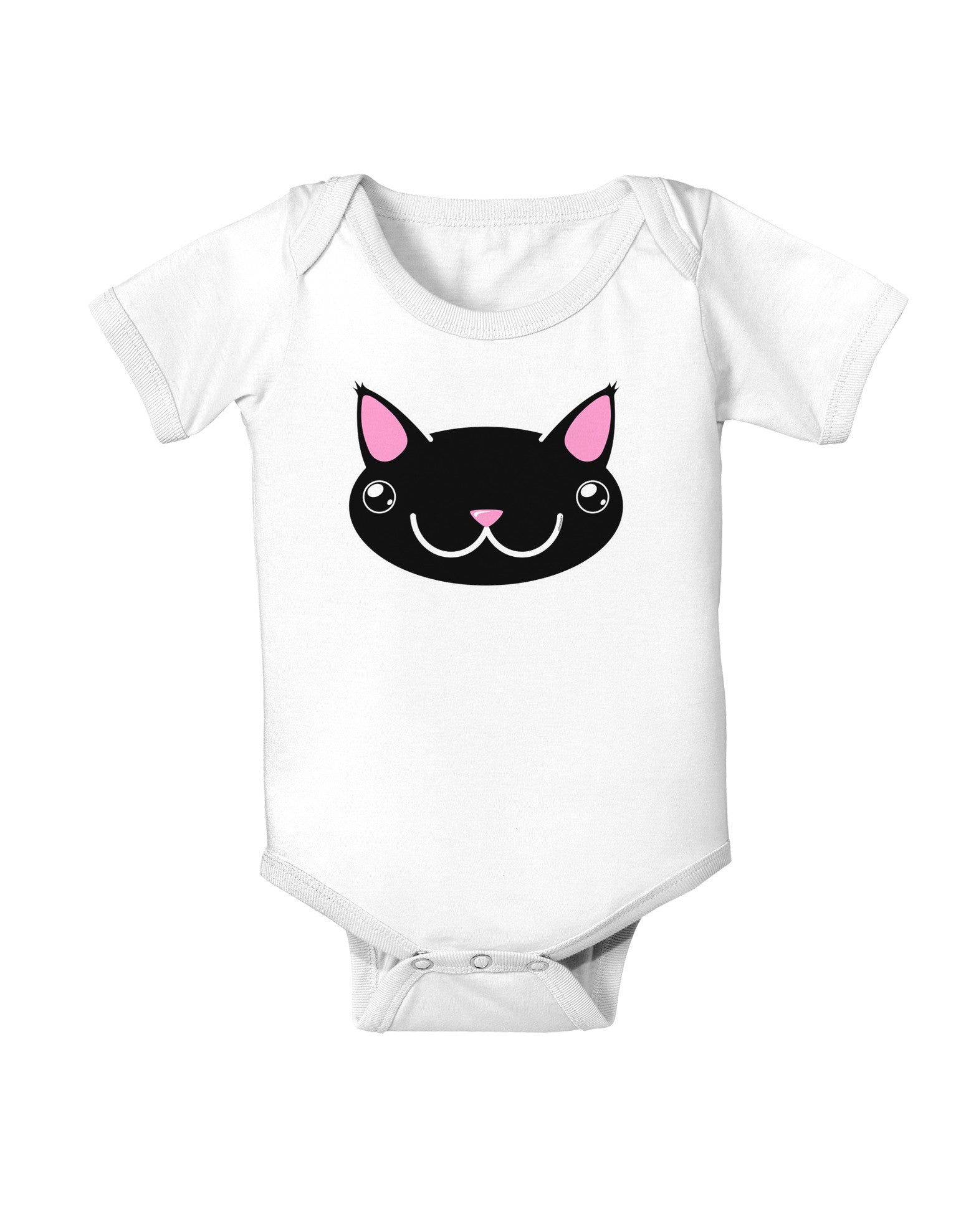 Kyu-T Head - Night Kawa the Cute Critter Baby Romper Bodysuit-Baby Romper-TooLoud-White-06-Months-Davson Sales