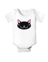 Kyu-T Head - Night Kawa the Cute Critter Baby Romper Bodysuit-Baby Romper-TooLoud-White-06-Months-Davson Sales