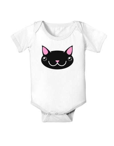 Kyu-T Head - Night Kawa the Cute Critter Baby Romper Bodysuit-Baby Romper-TooLoud-White-06-Months-Davson Sales