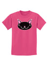 Kyu-T Head - Night Kawa the Cute Critter Childrens Dark T-Shirt-Childrens T-Shirt-TooLoud-Sangria-X-Small-Davson Sales