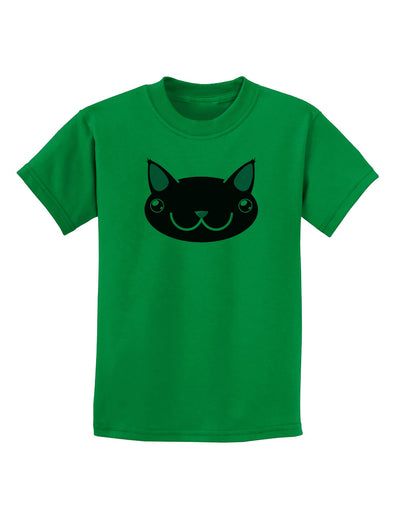 Kyu-T Head - Night Kawa the Cute Critter Childrens T-Shirt-Childrens T-Shirt-TooLoud-Kelly-Green-X-Small-Davson Sales