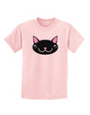 Kyu-T Head - Night Kawa the Cute Critter Childrens T-Shirt-Childrens T-Shirt-TooLoud-PalePink-X-Small-Davson Sales