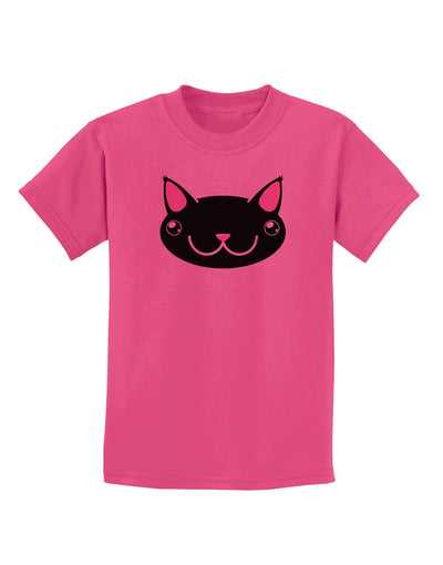 Kyu-T Head - Night Kawa the Cute Critter Childrens T-Shirt-Childrens T-Shirt-TooLoud-Sangria-X-Small-Davson Sales