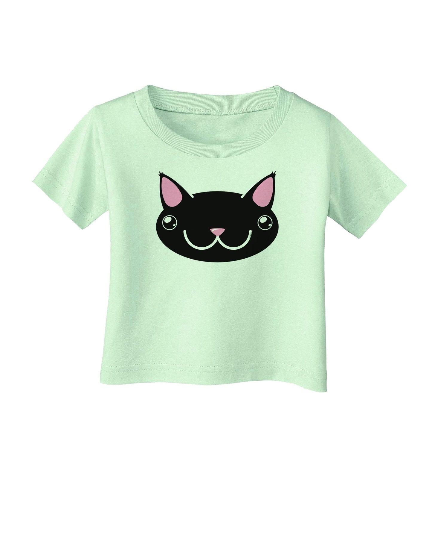 Kyu-T Head - Night Kawa the Cute Critter Infant T-Shirt-Infant T-Shirt-TooLoud-Light-Green-06-Months-Davson Sales