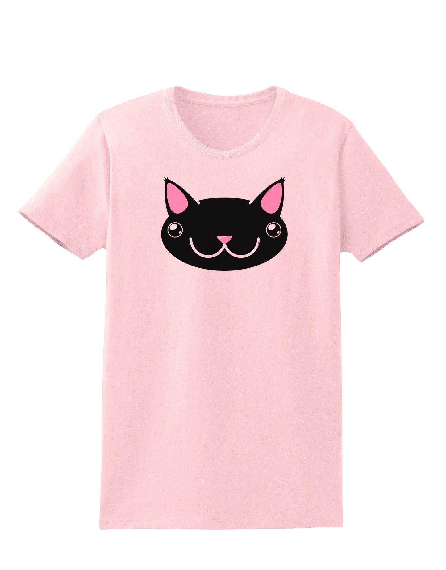 Kyu-T Head - Night Kawa the Cute Critter Womens T-Shirt-Womens T-Shirt-TooLoud-PalePink-X-Small-Davson Sales