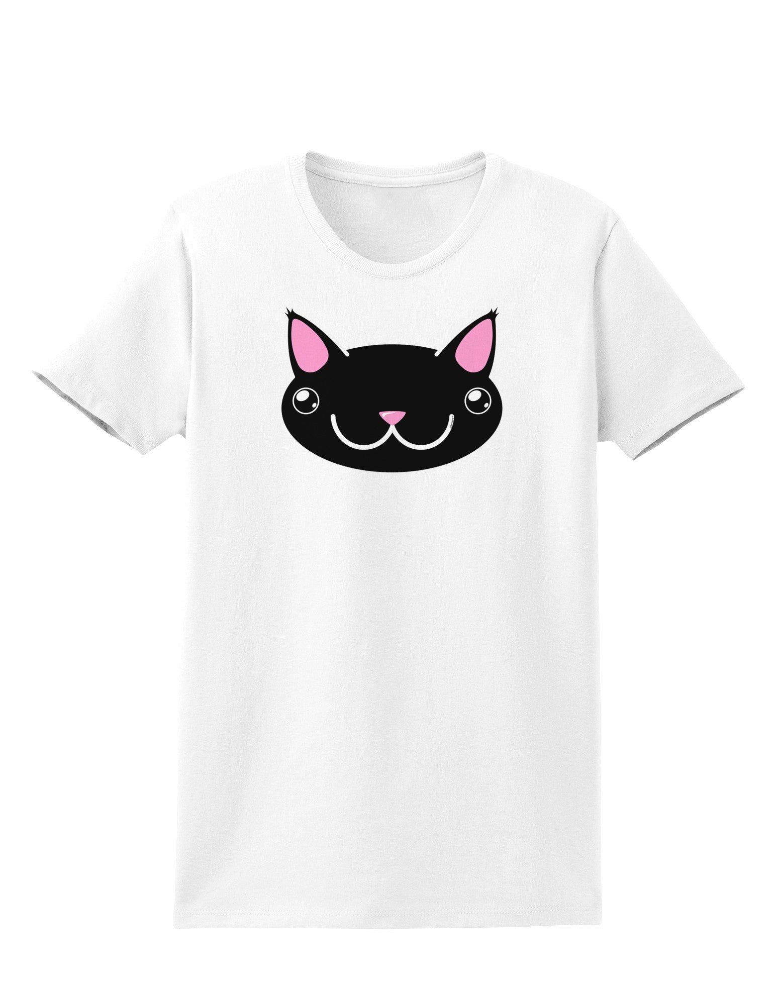 Kyu-T Head - Night Kawa the Cute Critter Womens T-Shirt-Womens T-Shirt-TooLoud-White-X-Small-Davson Sales