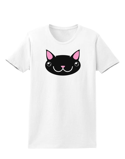 Kyu-T Head - Night Kawa the Cute Critter Womens T-Shirt-Womens T-Shirt-TooLoud-White-X-Small-Davson Sales